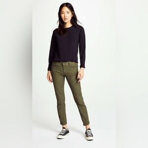 NWT CURRENT ELLIOTT The Stiletto Jean Dot Print Rural Green 27